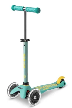 Patinete Mini Deluxe ECO LED · Menta