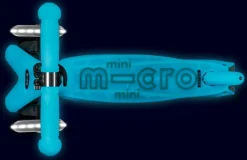 Patinete Mini Deluxe Glow LED · Aqua