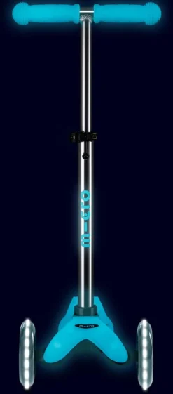 Patinete Mini Deluxe Glow LED · Aqua
