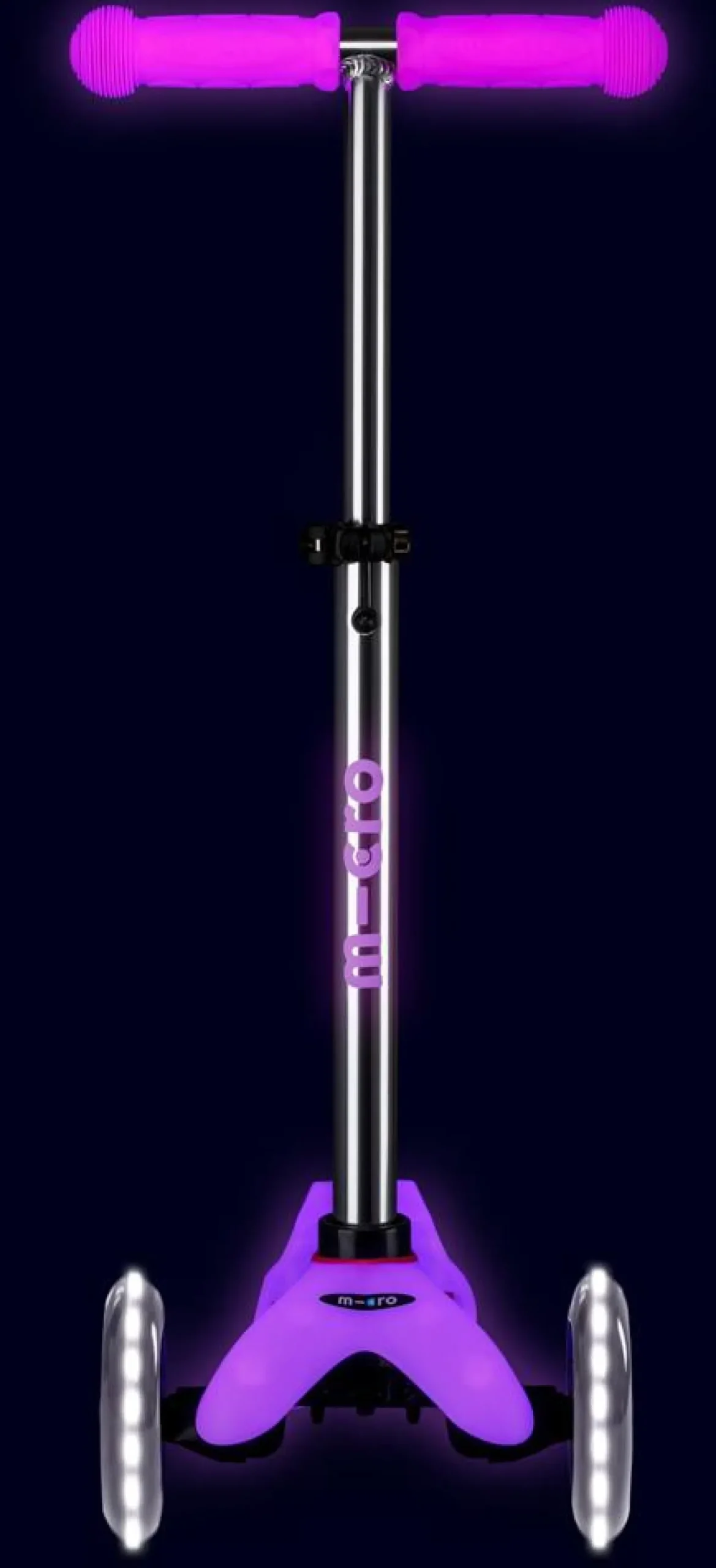 Patinete Mini Deluxe Glow LED · Rosa