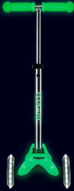 Patinete Mini Deluxe Glow LED · Verde Lima