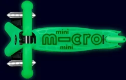 Patinete Mini Deluxe Glow LED · Verde Lima