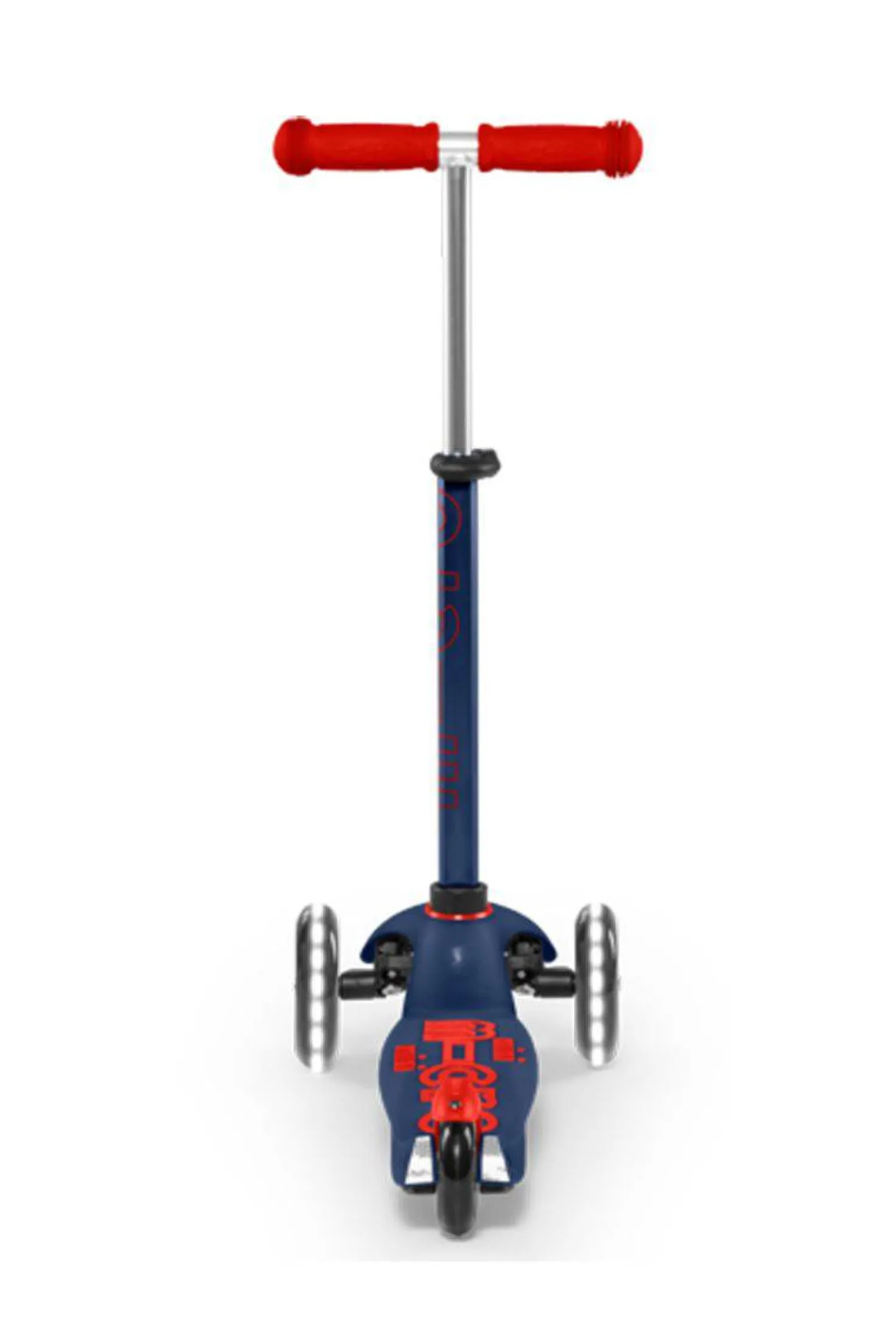 Patinete Mini Deluxe LED · Azul/Rojo