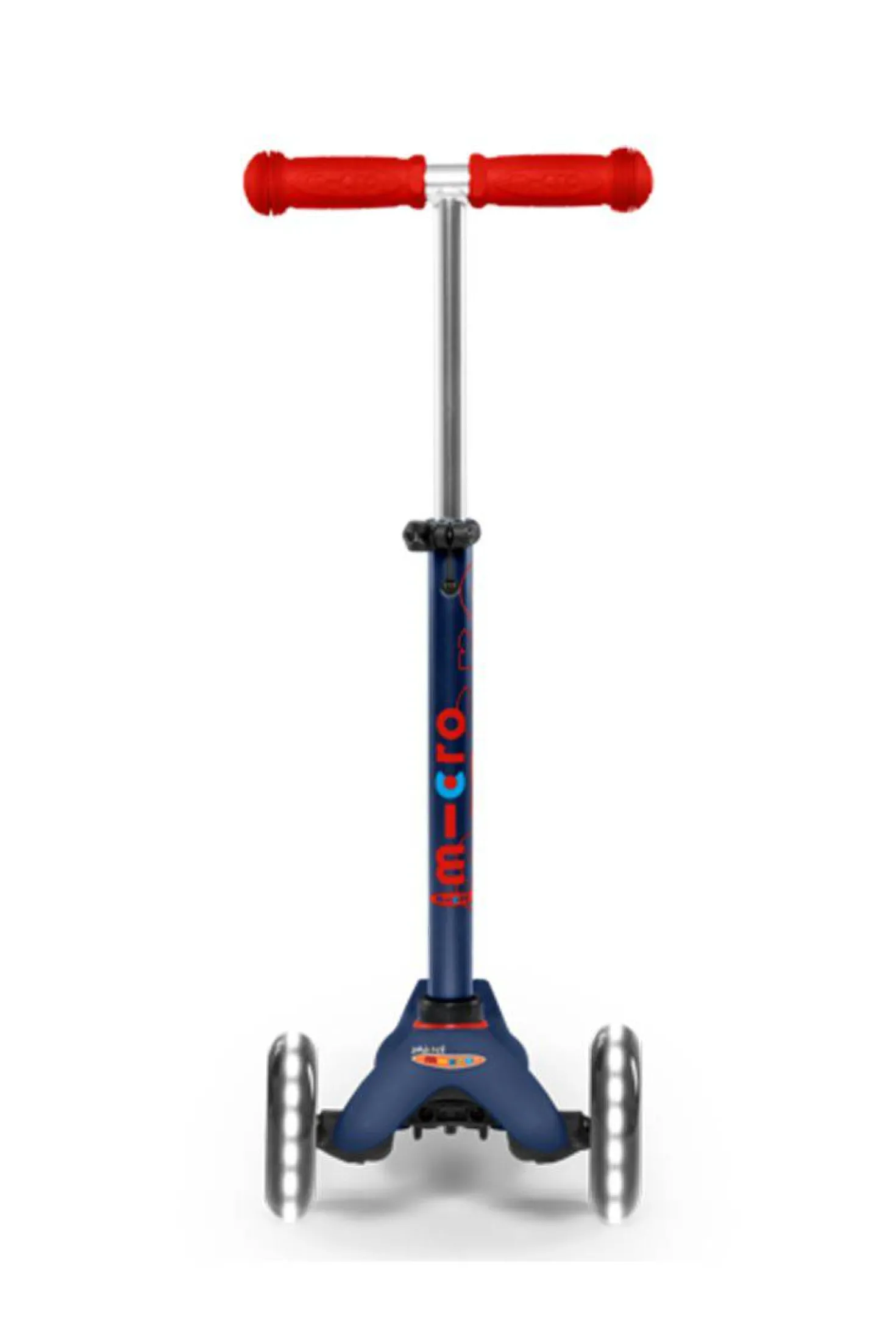 Patinete Mini Deluxe LED · Azul/Rojo