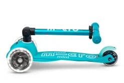 Patinete Mini Deluxe Plegable LED · Aqua