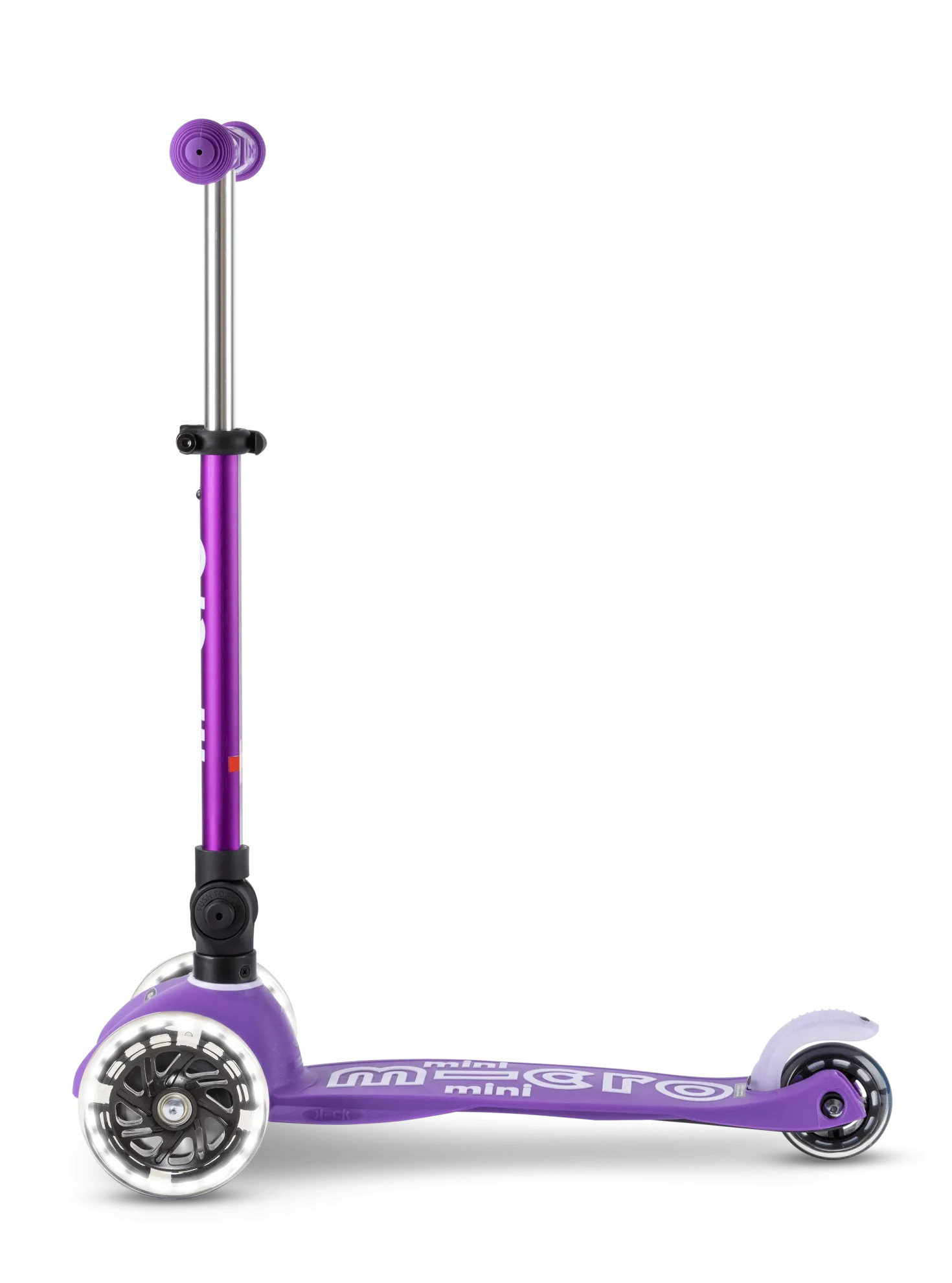 Patinete Mini Deluxe Plegable LED · Lila