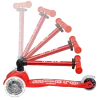 Patinete Mini Deluxe Plegable LED · Rojo
