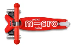 Patinete Mini Deluxe Plegable LED · Rojo