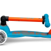 Patinete Mini Deluxe Plegable Neón LED · Azul/Naranja