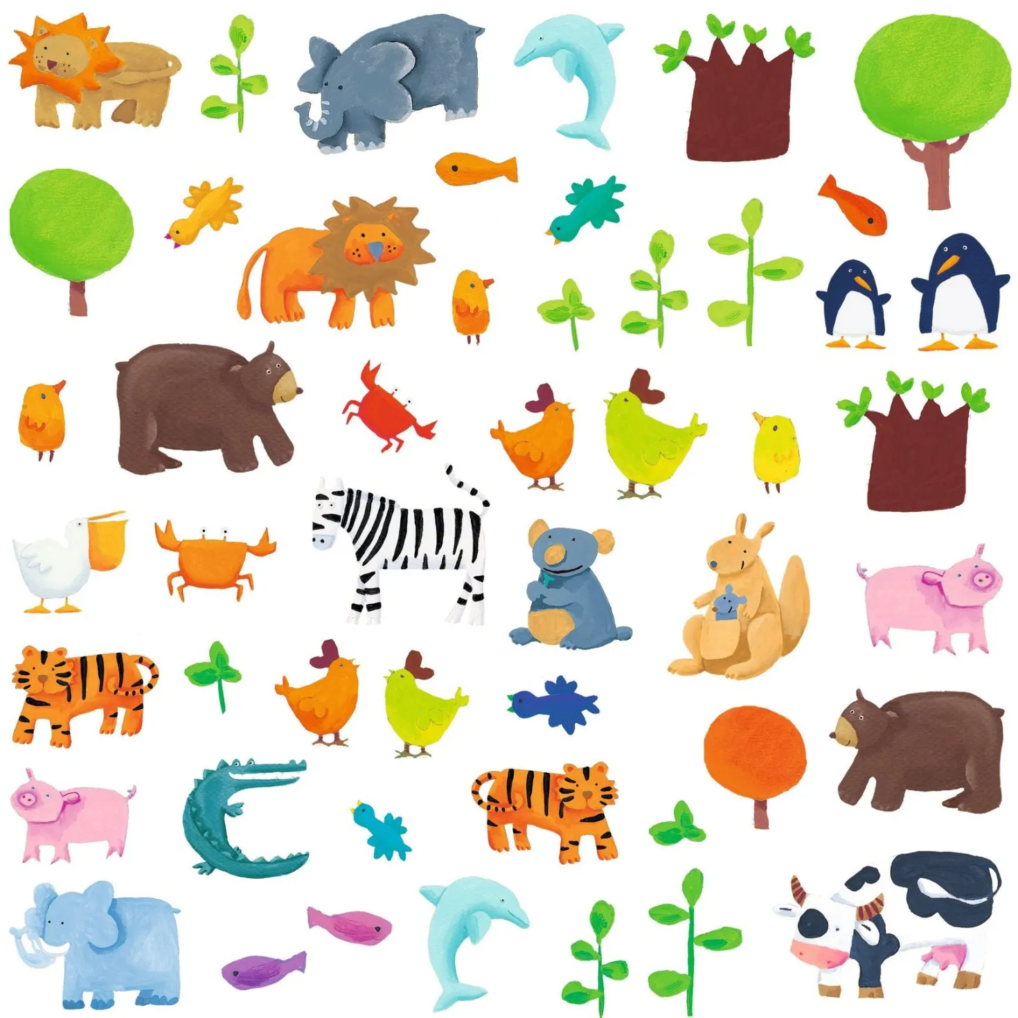 Pegatinas Animales · Djeco