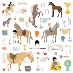 Pegatinas Caballos · Djeco