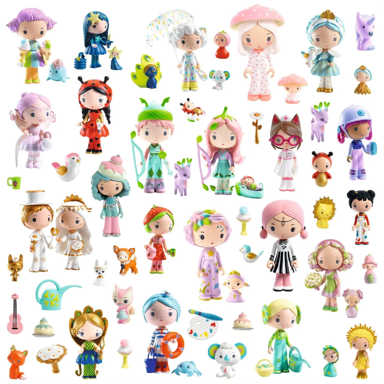 Pegatinas El pequeño mundo de las Tinyly · Djeco