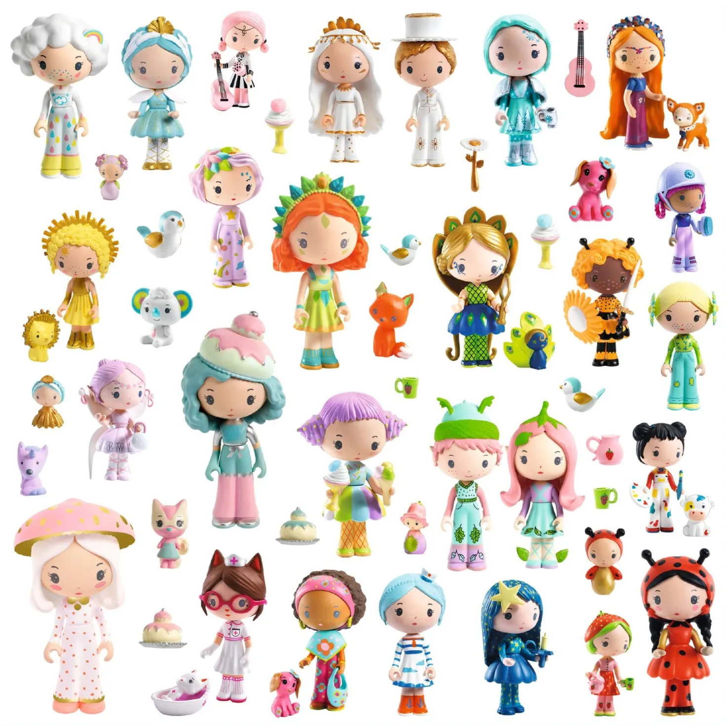 Pegatinas El pequeño mundo de las Tinyly · Djeco