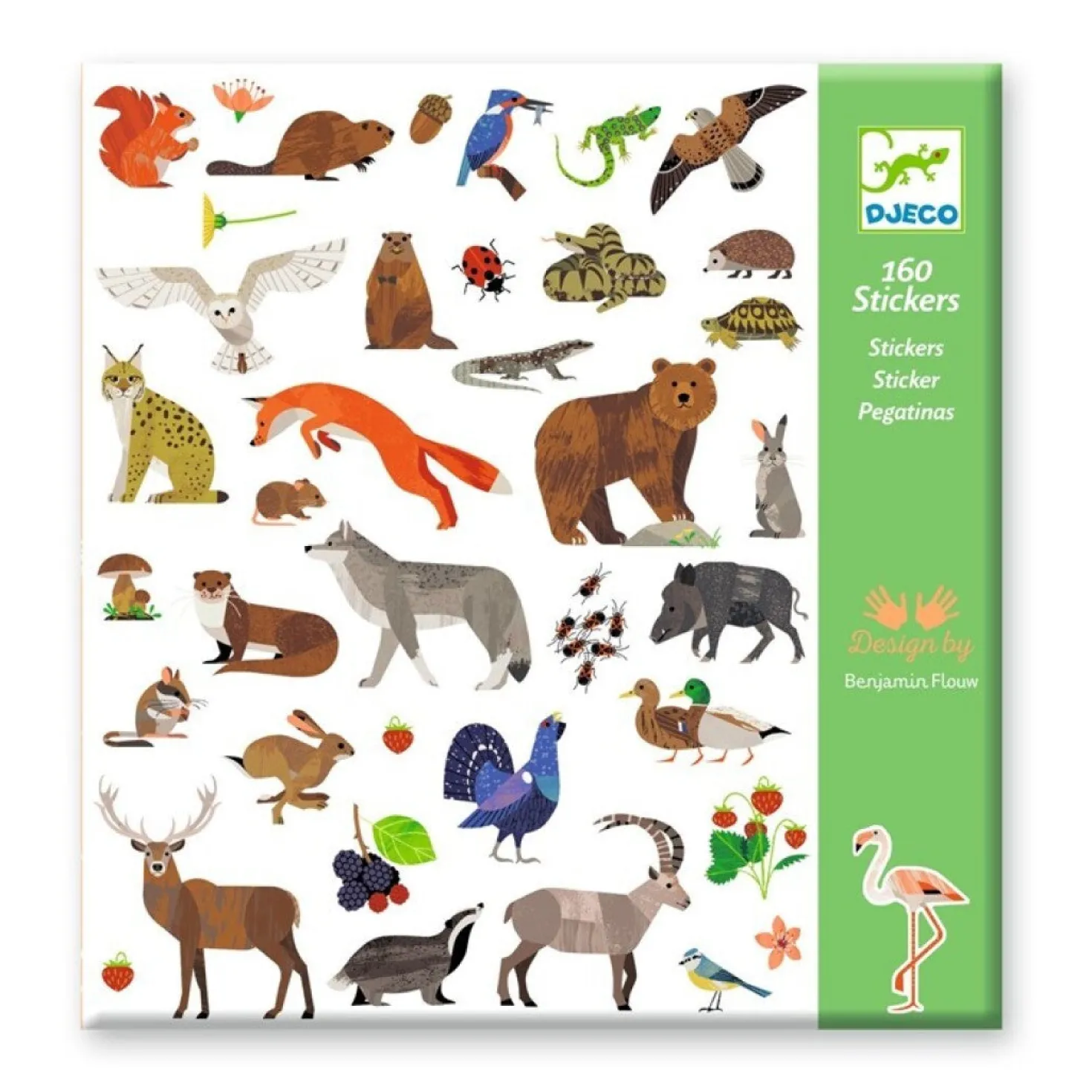 Pegatinas Fauna · Djeco