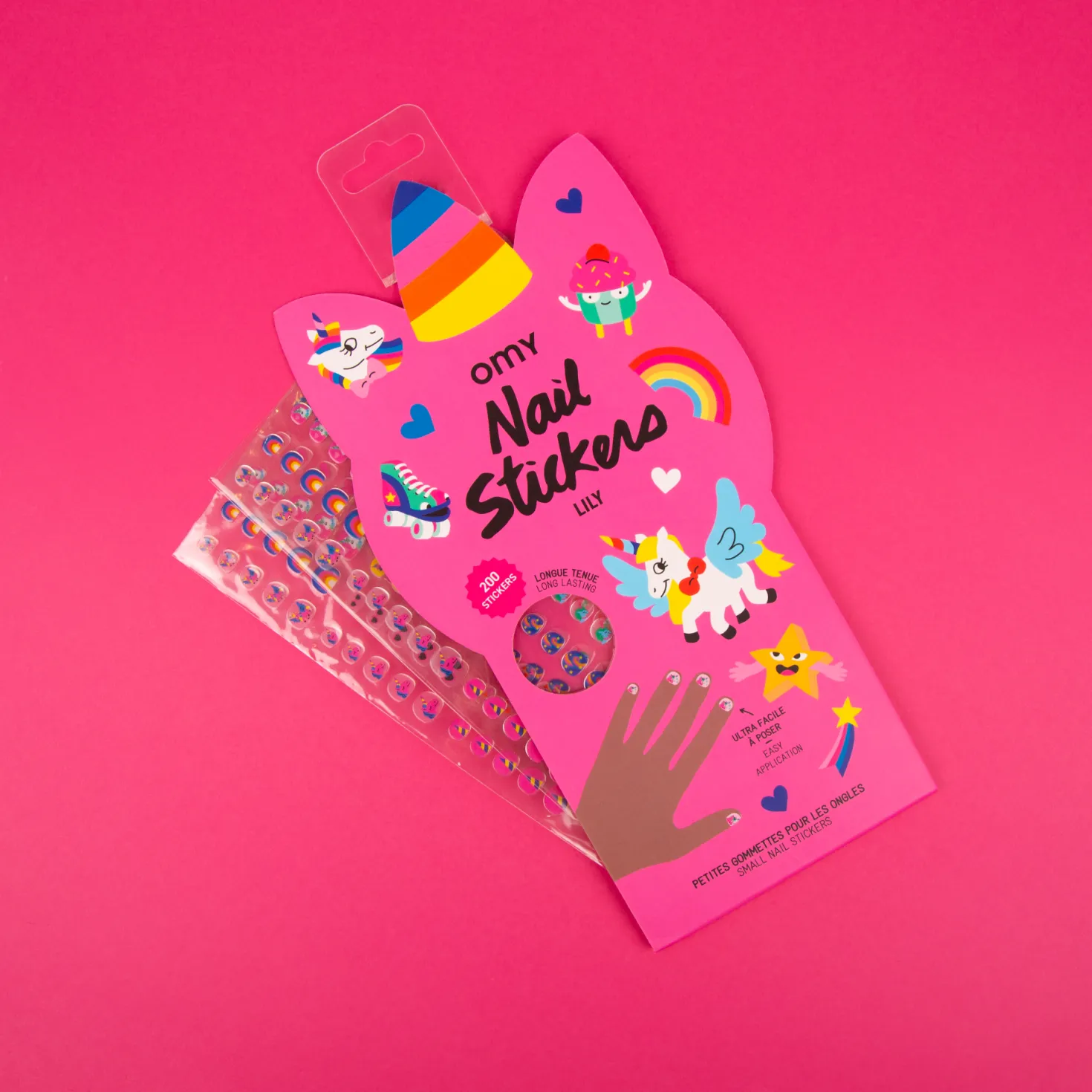 Pegatinas OMY para uñas Unicornio
