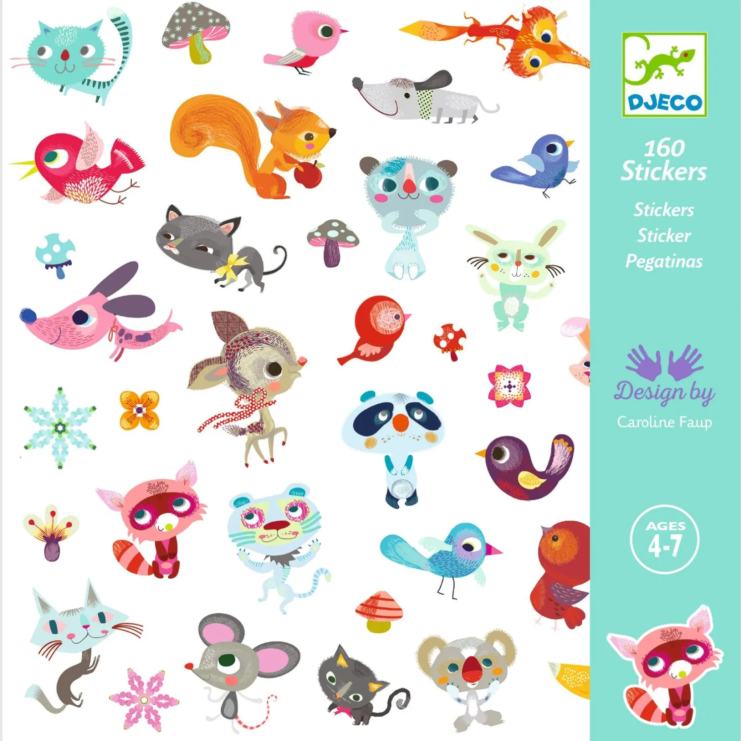 Pegatinas Pequeños Amigos · Djeco