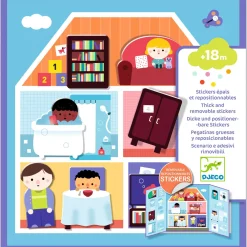 Pegatinas reposicionables La casa · Djeco