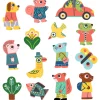 Pegatinas reposicionables Los Animales · Djeco