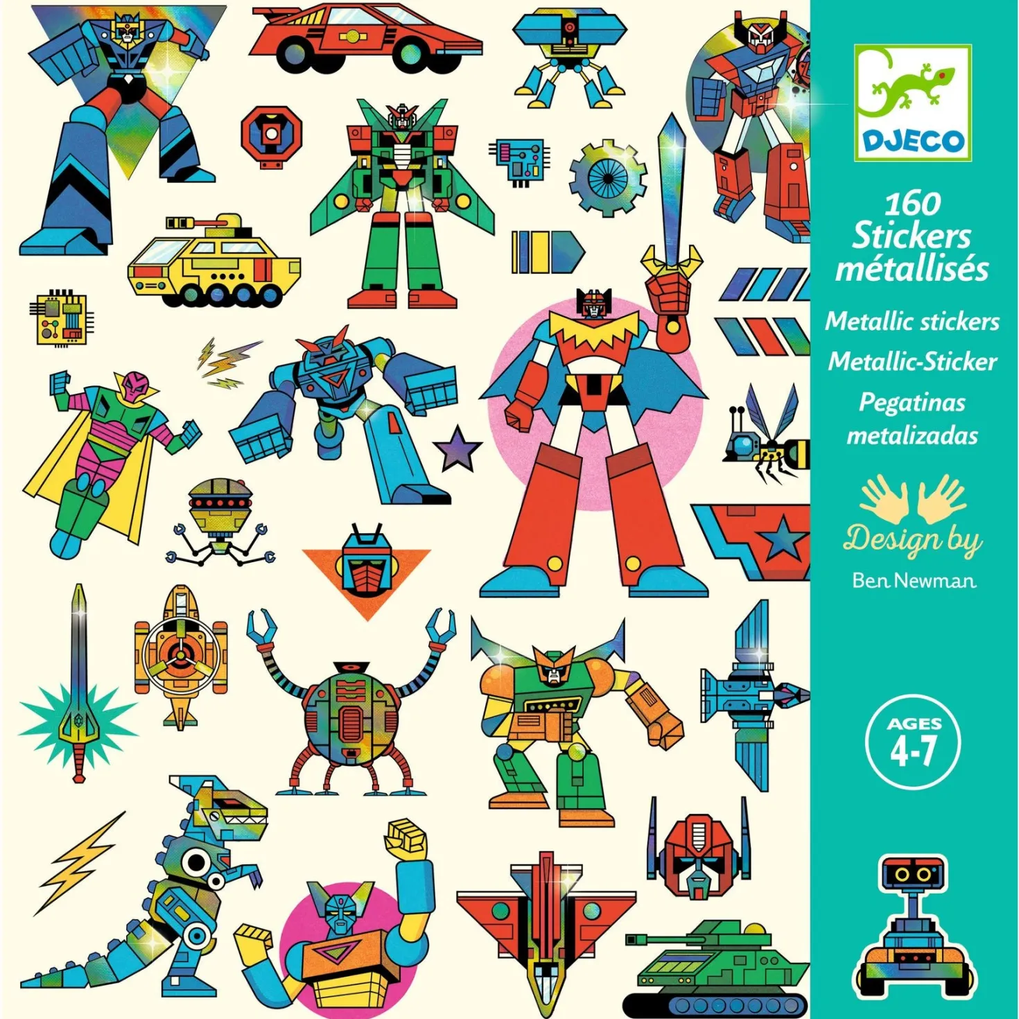 Pegatinas Robots · Djeco