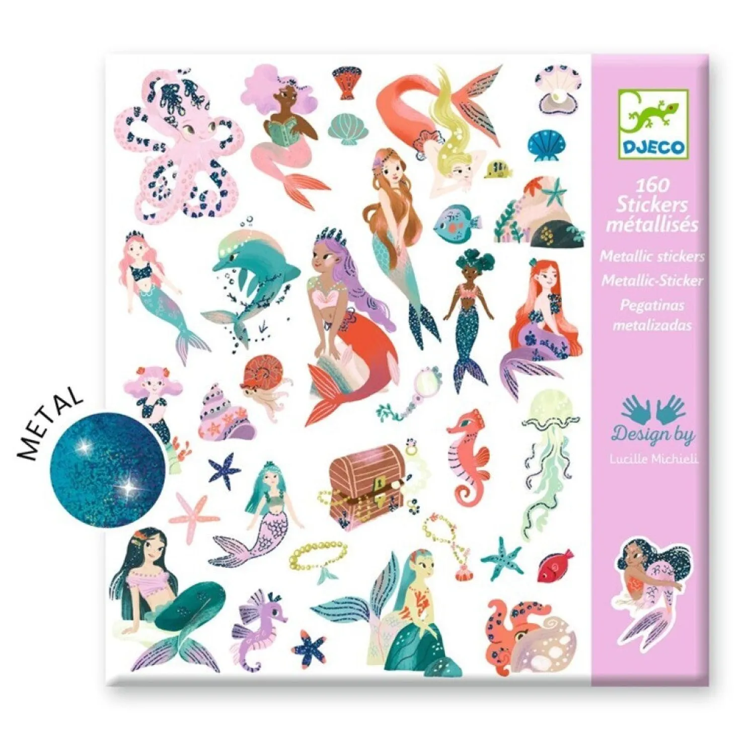 Pegatinas Sirenas Brillantes · Djeco