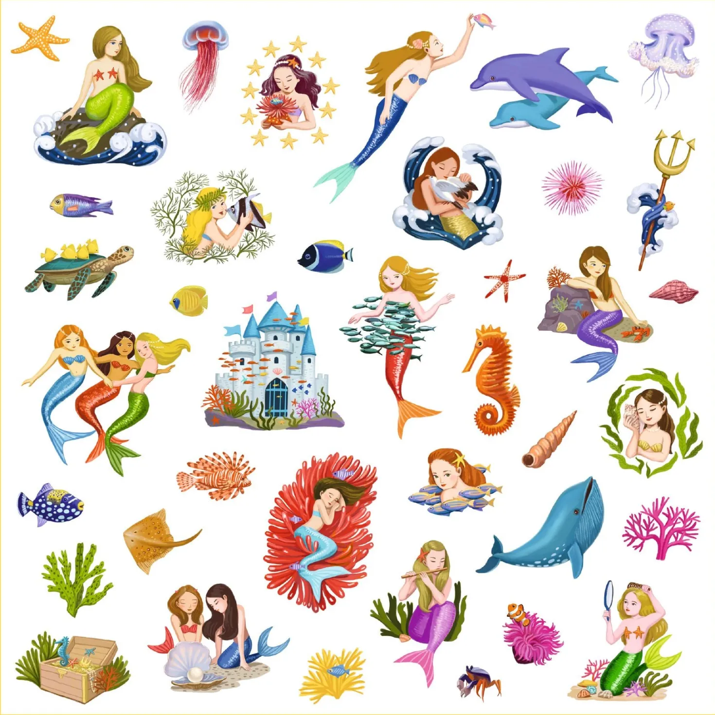 Pegatinas Sirenas · Djeco