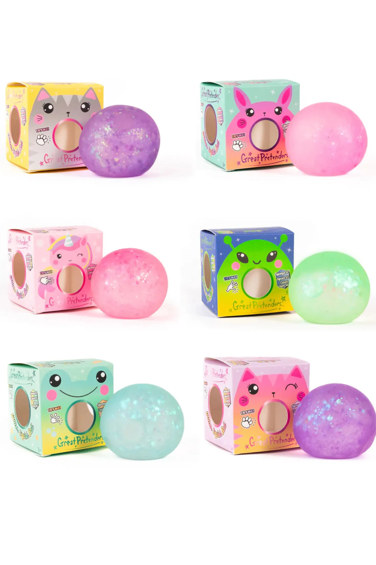 Pelota antiestrés Squishy Ball · Great Pretenders