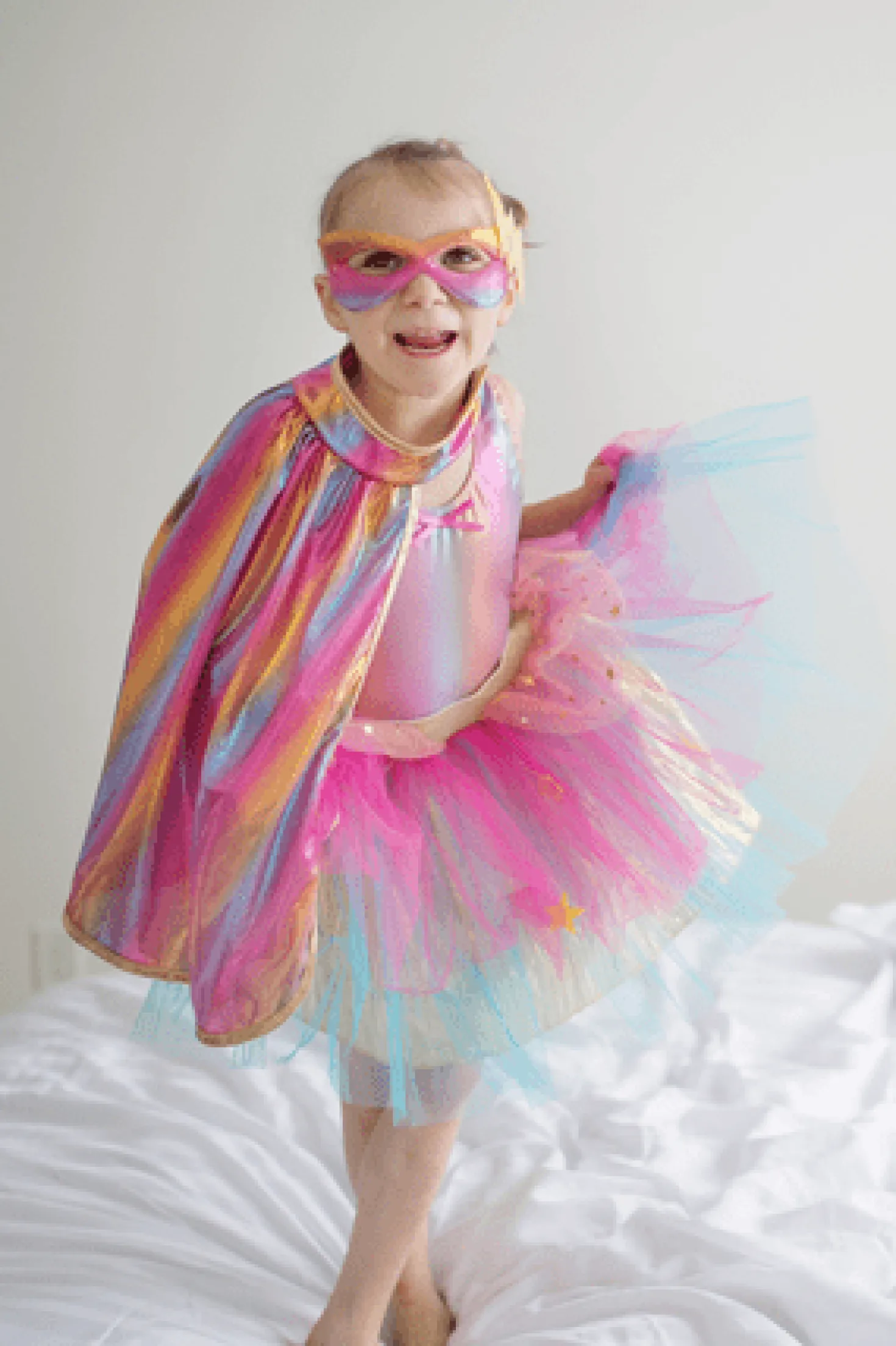 Pink Super Duper Tutú, capa y máscara · Great Pretenders 4-6 años