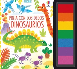 Pinta con los dedos · Dinosaurios