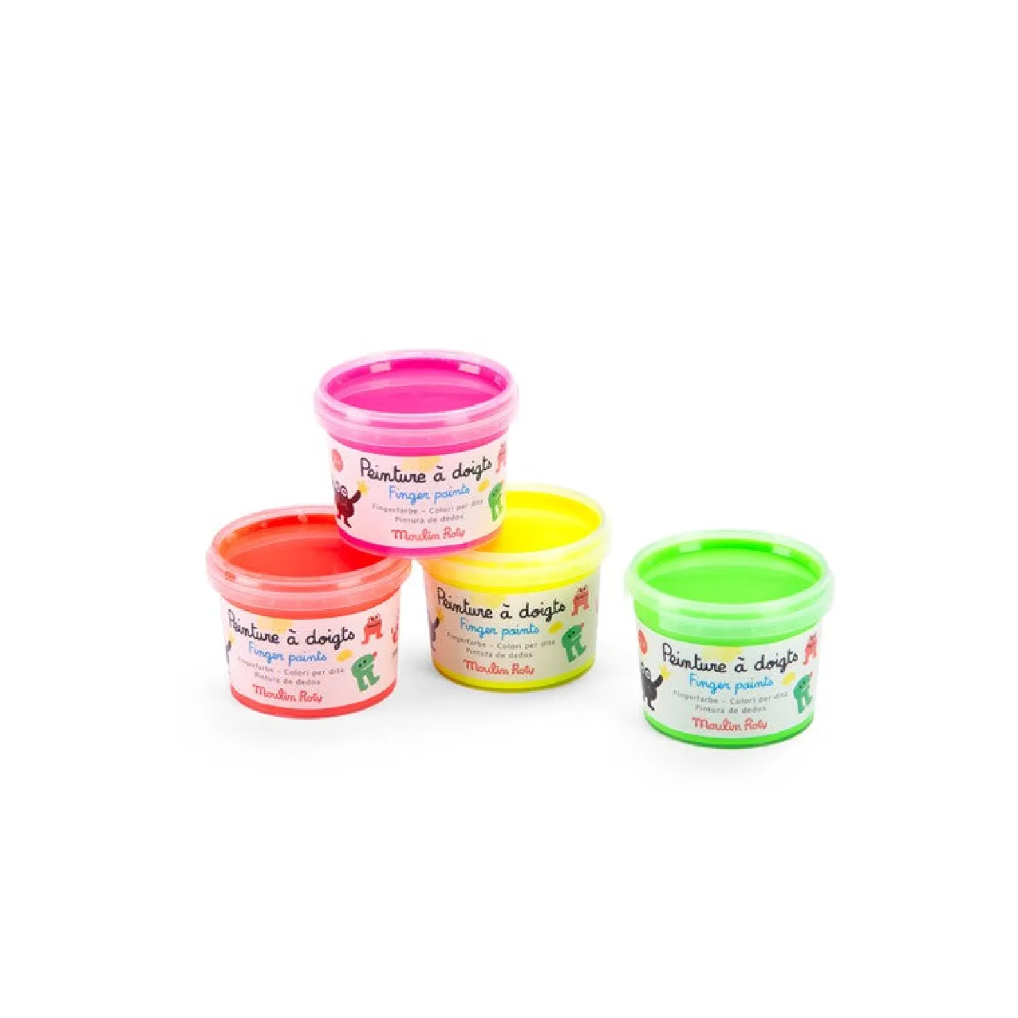 Pintura de dedos fluorescente Schmouks · Moulin Roty