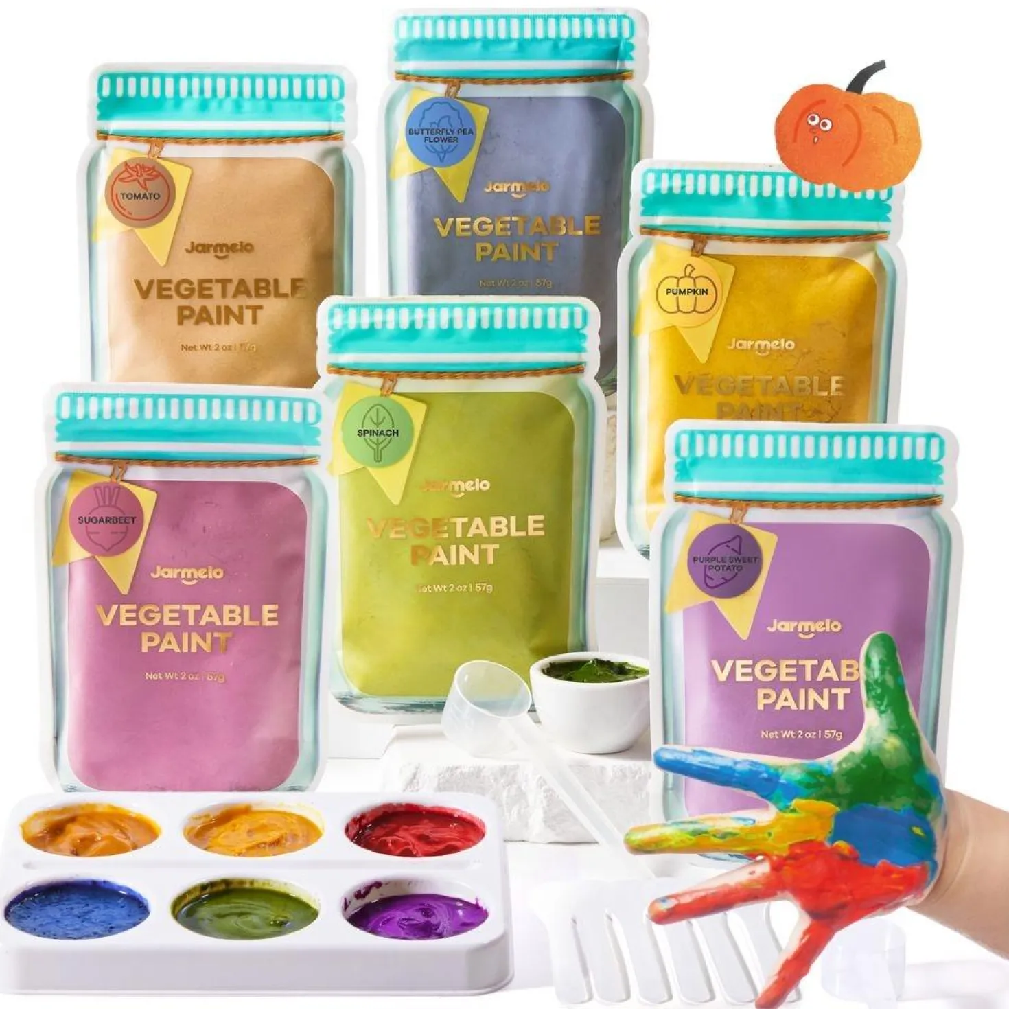 Pintura vegetal en polvo natural (6 colores) · Jarmelo