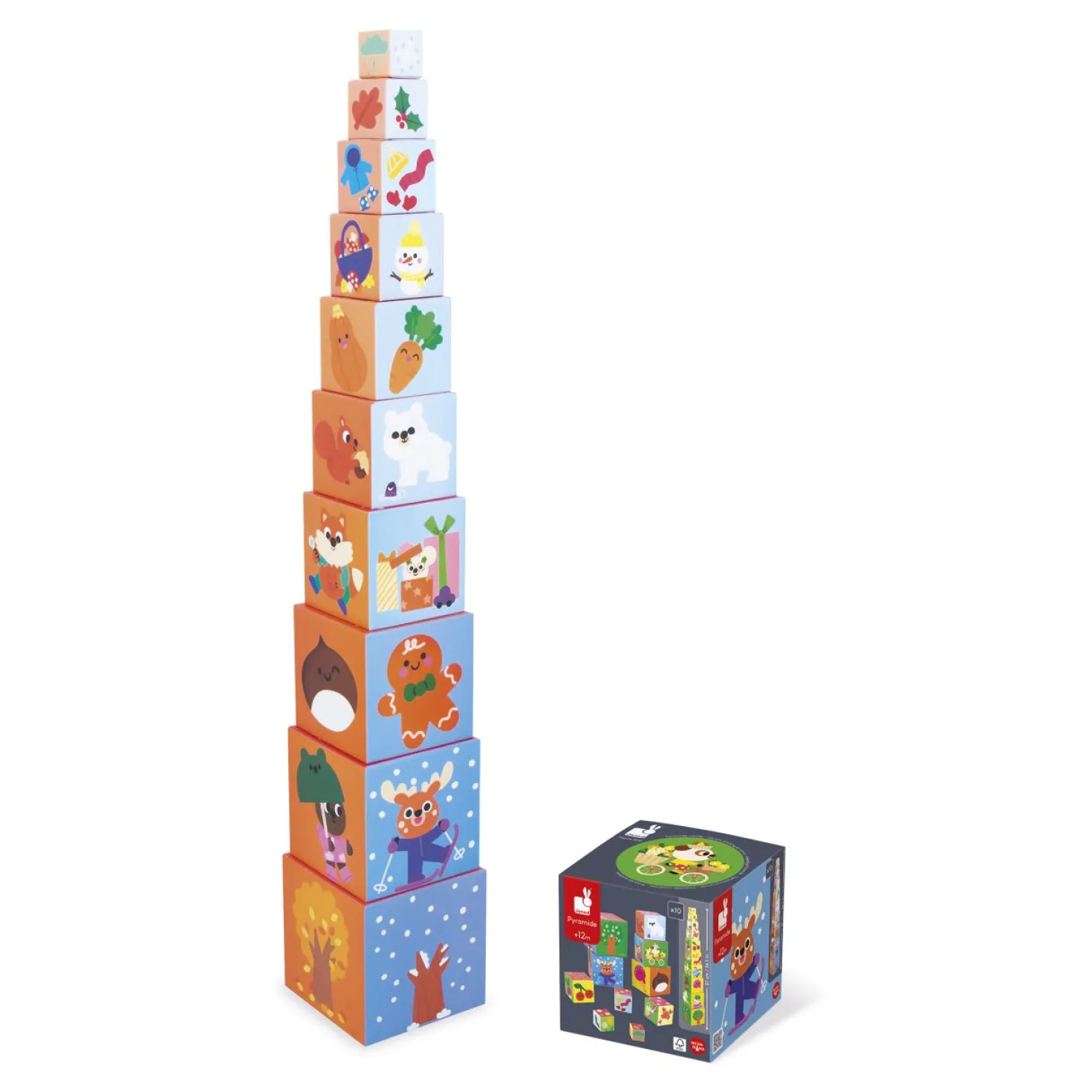Piramide cuadrada Las 4 Estaciones · Janod