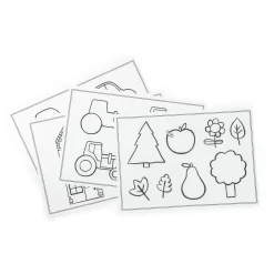 24 plantillas de dibujo Kidywolf Popipop · Moulin Roty