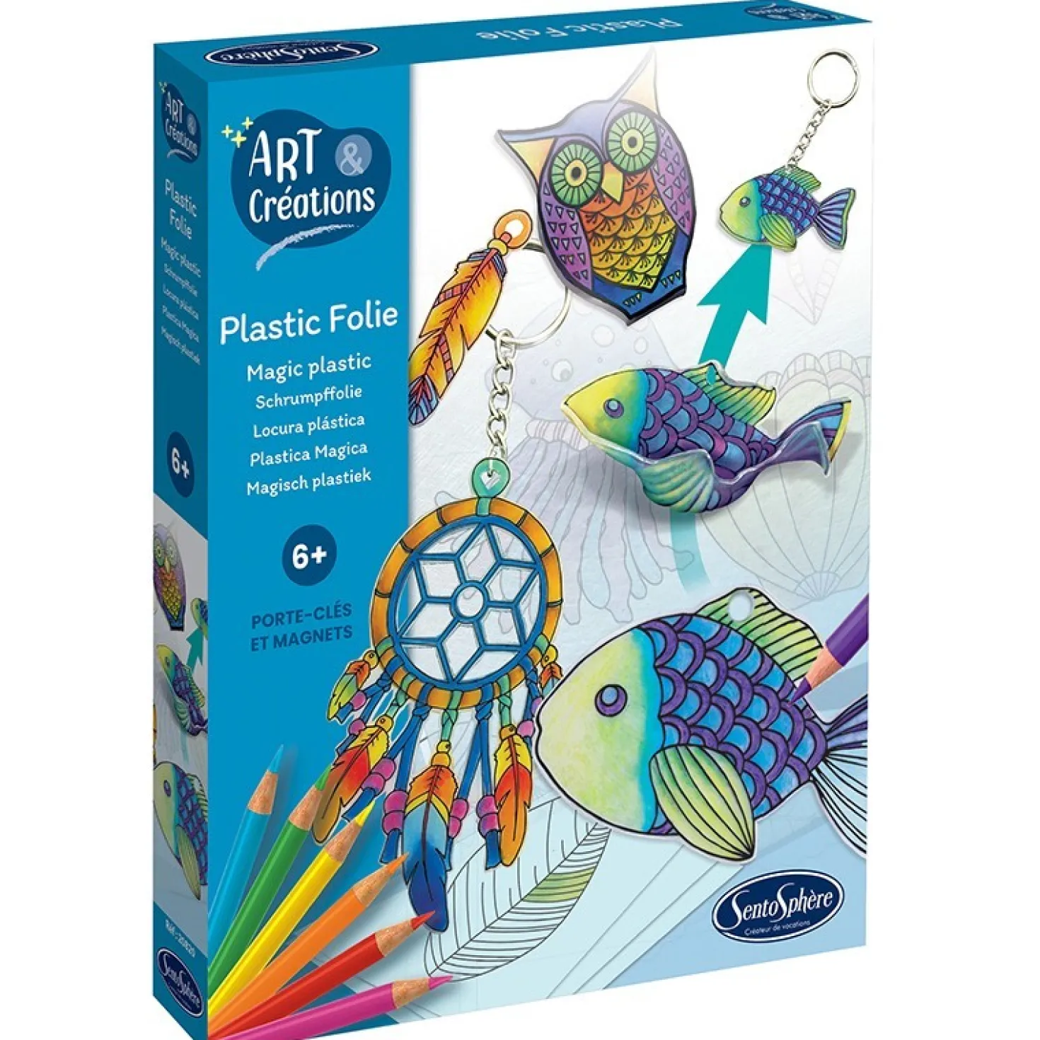 Plastic Folie Llaveros e Imanes