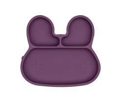 Plato con Ventosa Conejito Violeta