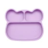 Plato con Ventosa Oso Lilac