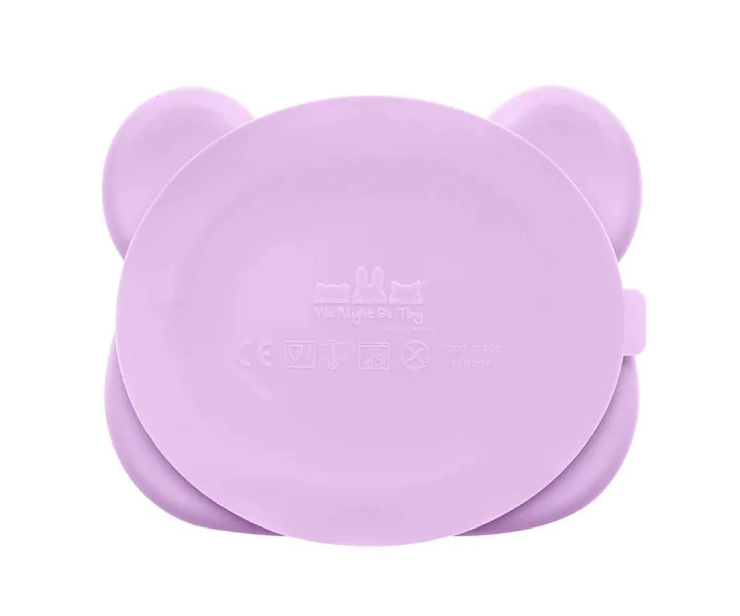 Plato con Ventosa Oso Lilac