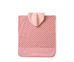 Poncho de Playa · Stripes Bloom & Blush