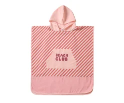 Poncho de Playa · Stripes Bloom & Blush