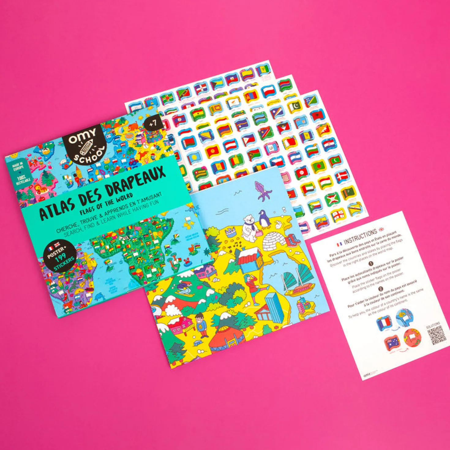 Poster XL Banderas del mundo · OMY