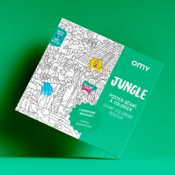 Poster XL Jungla para colorear 100x70 · OMY
