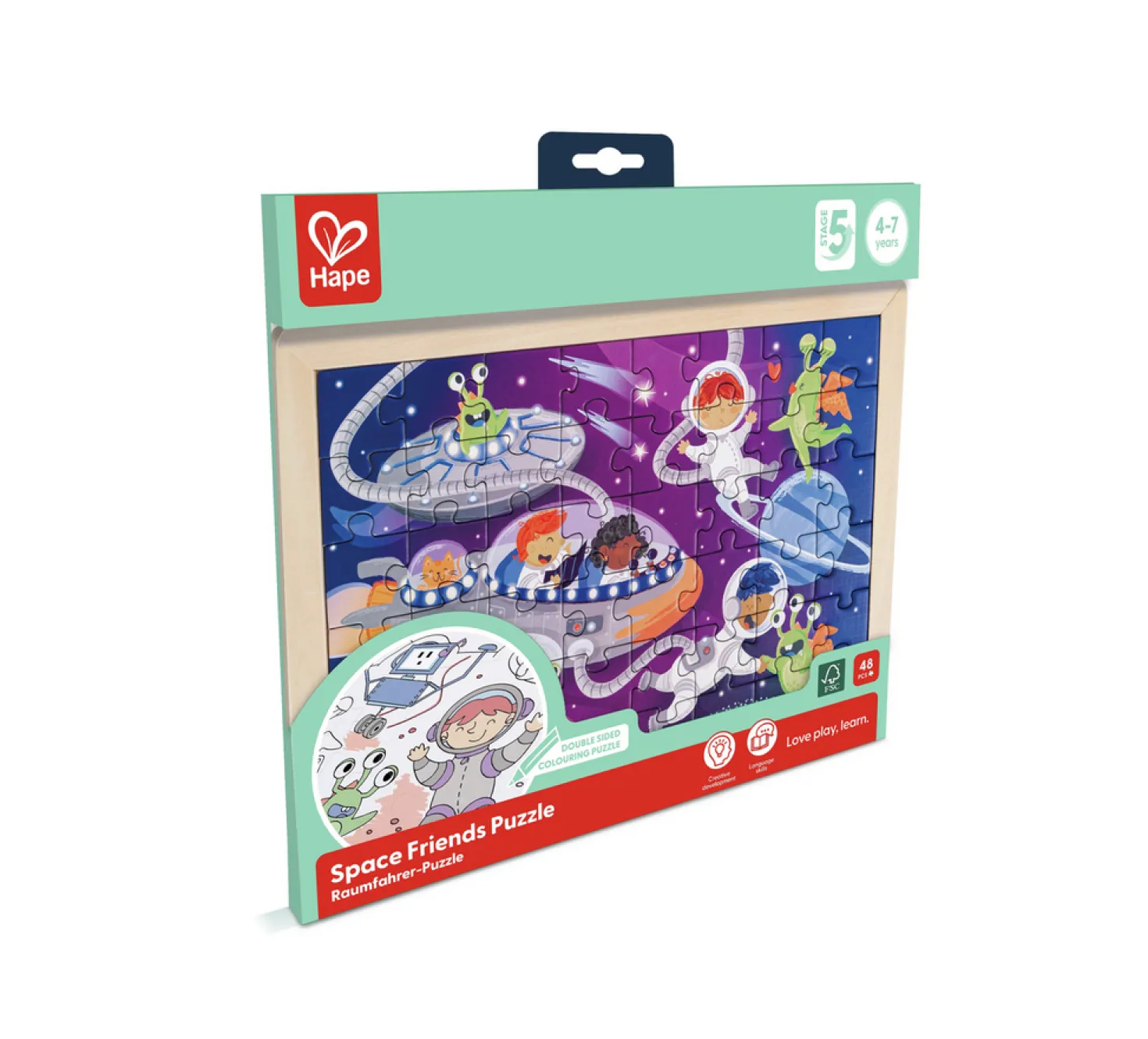 Puzzle amigos del espacio · Hape