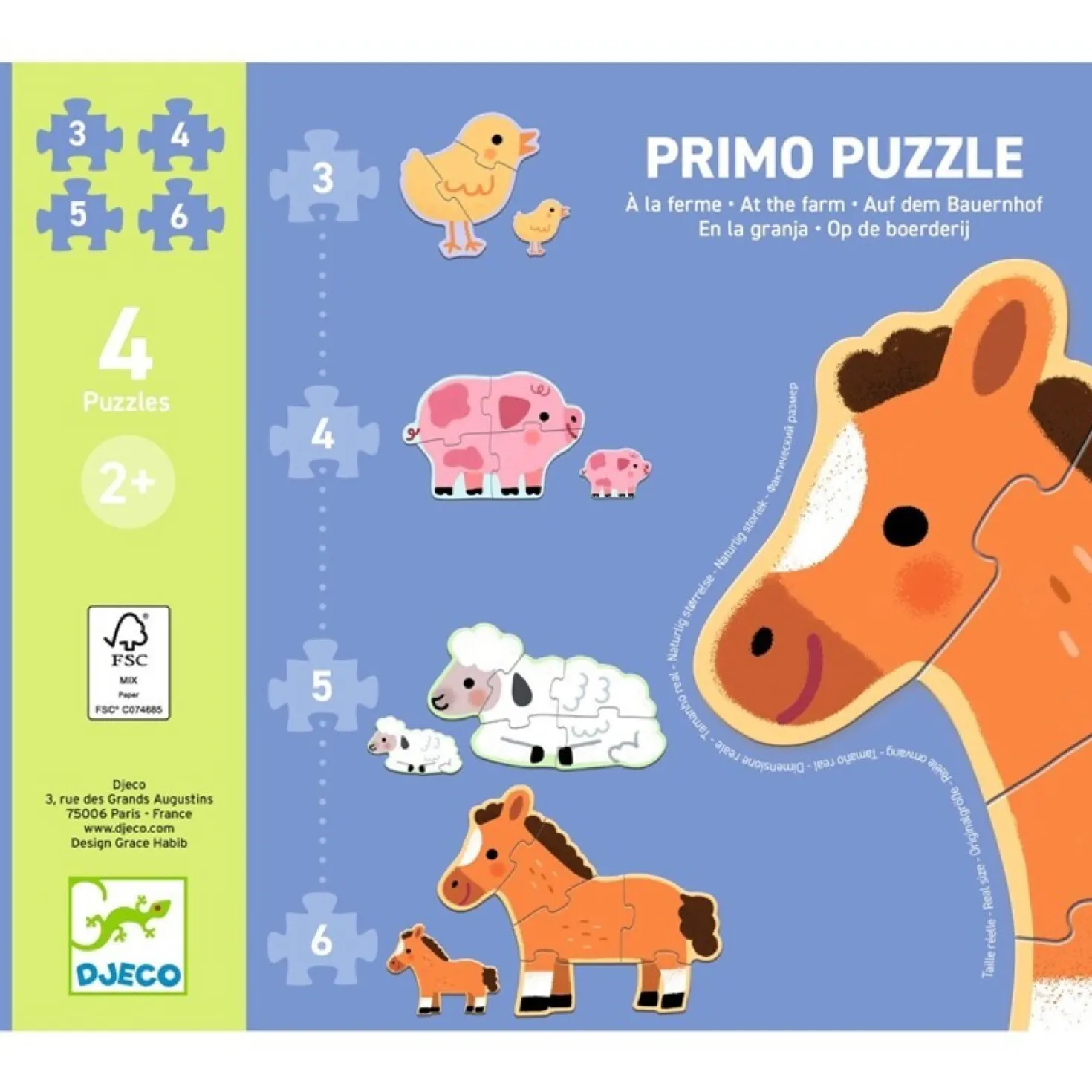 Puzzle Evolutivo en la Granja · DJECO