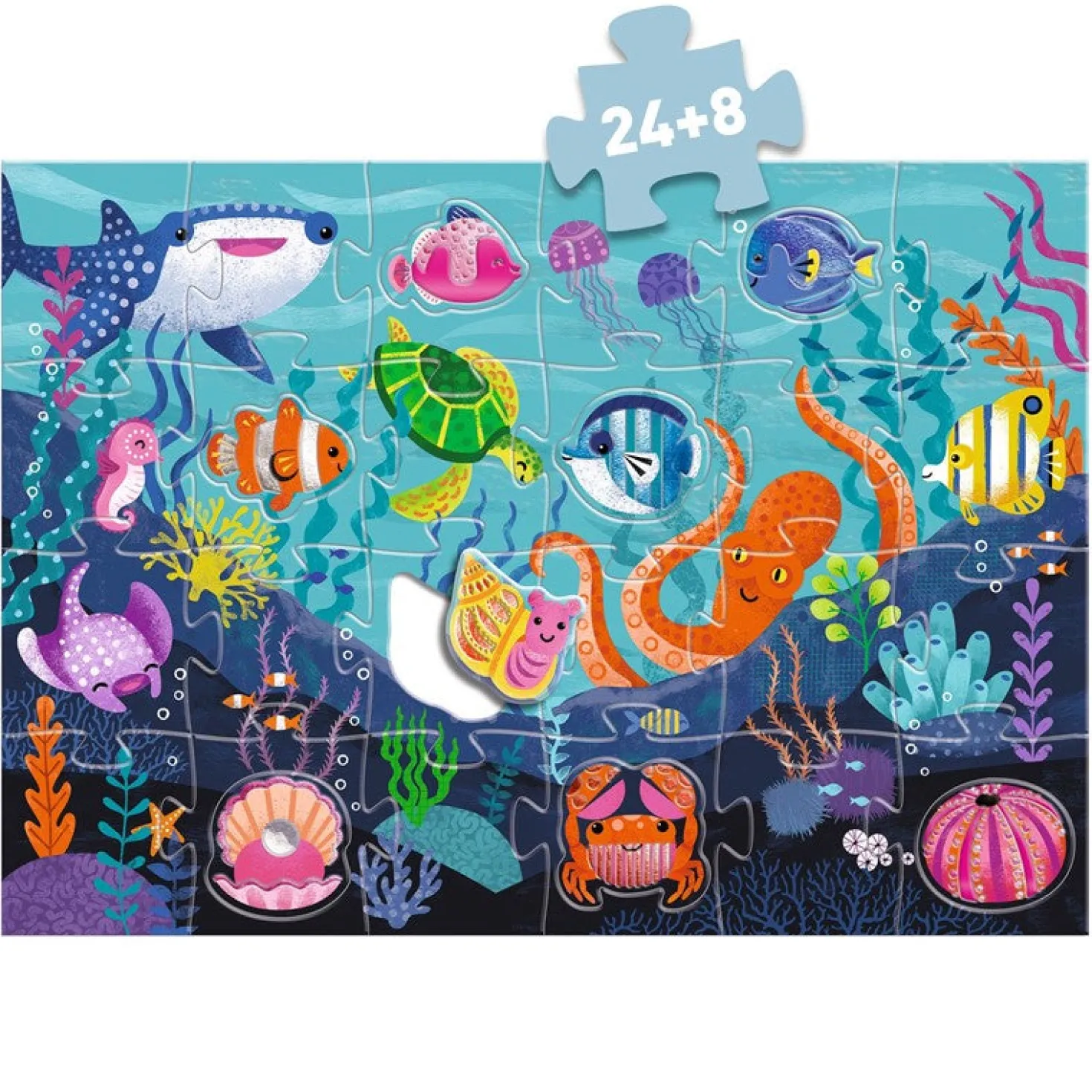 Puzzle Gigante Tactilo Mar · DJECO