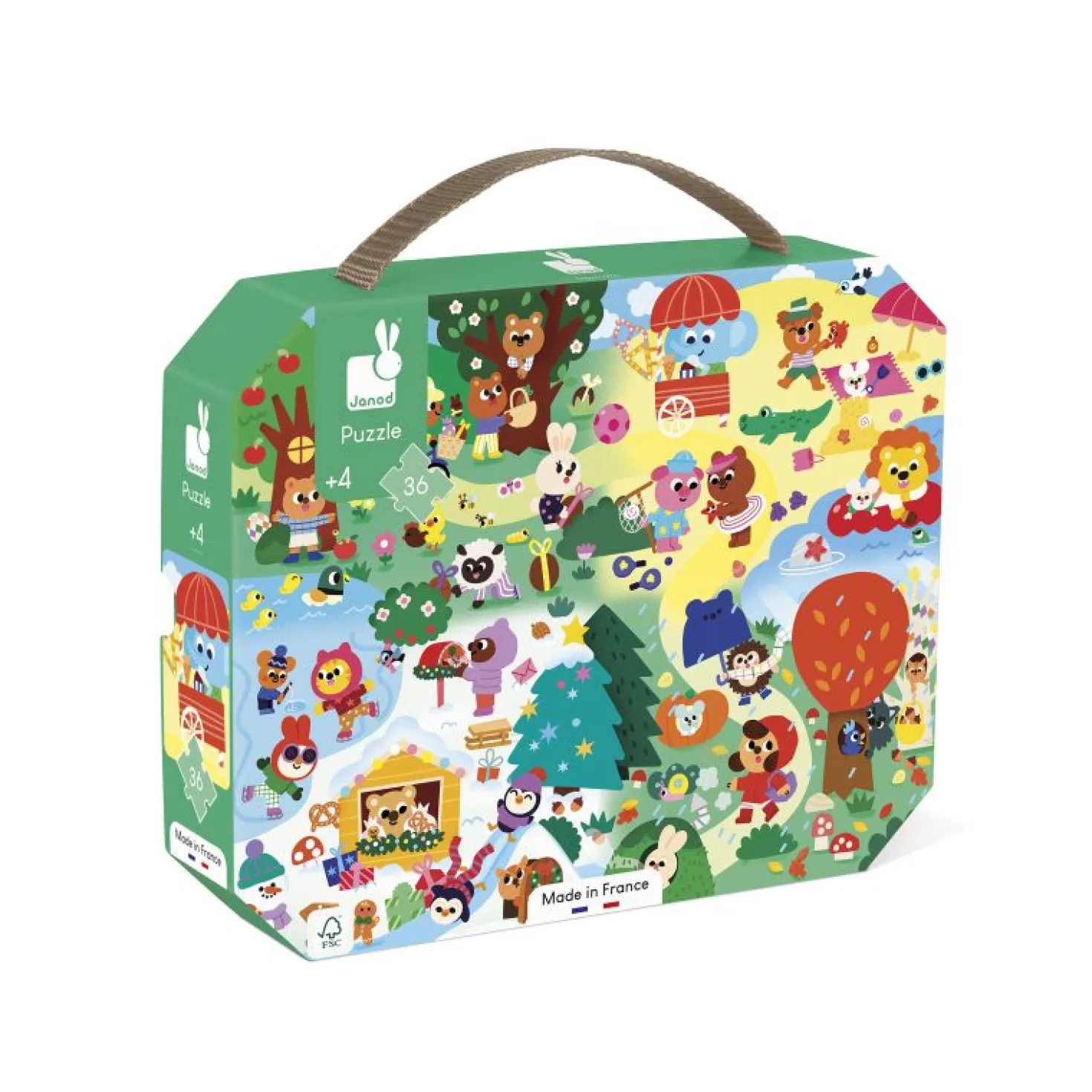 Puzzle Las 4 Estaciones 36 piezas · Janod