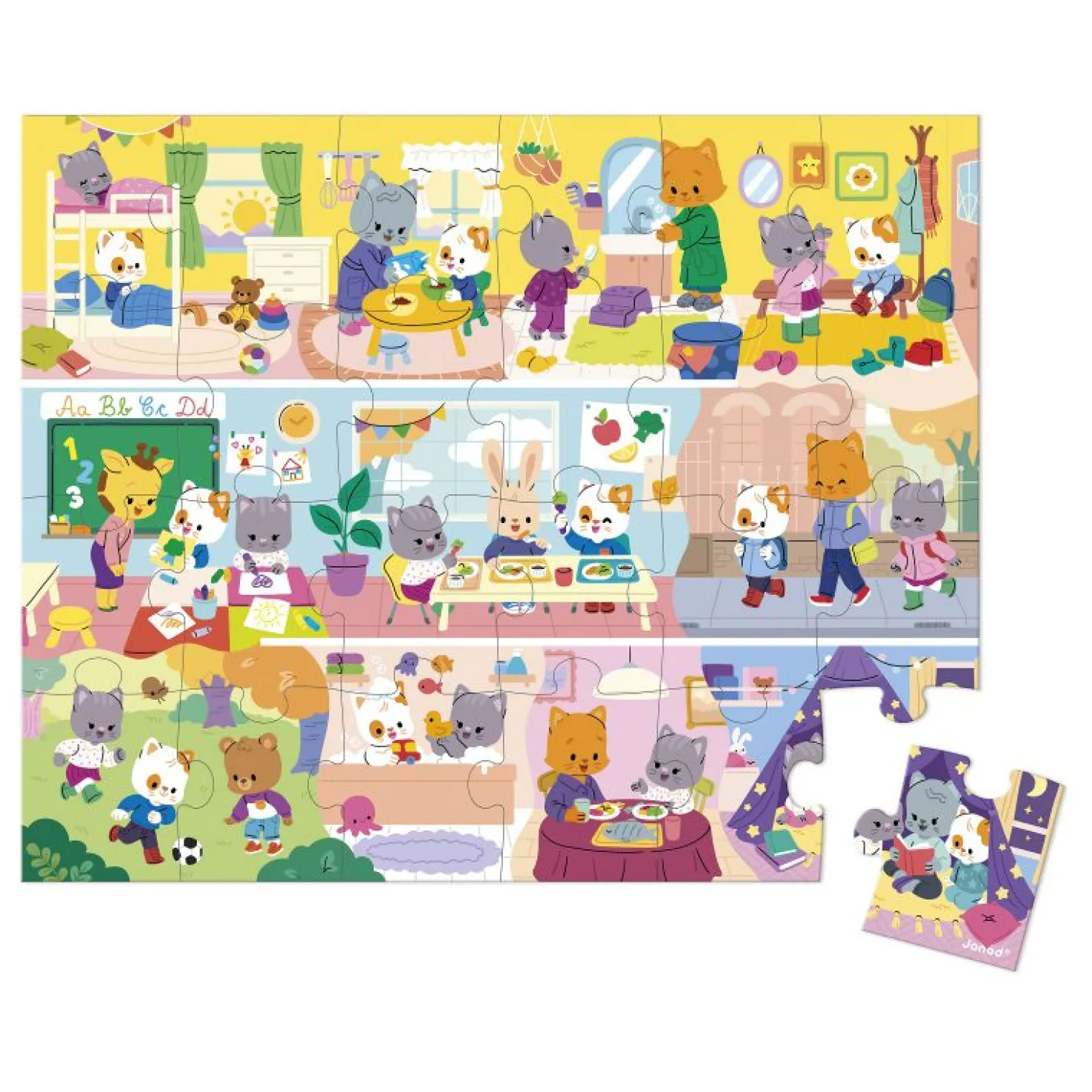 Puzzle Las Rutinas 24 piezas · Janod