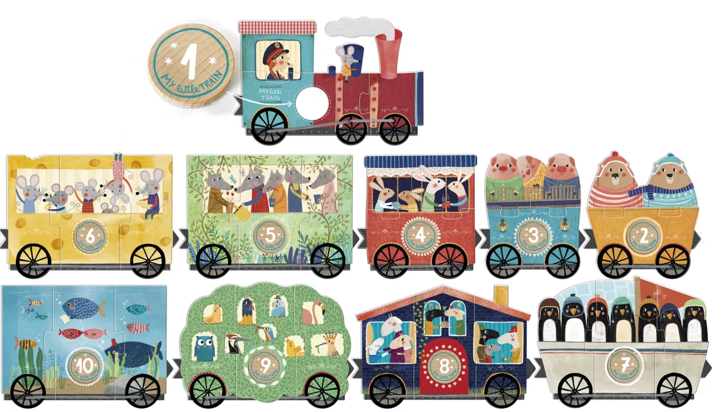 Puzzle My little train · Londji