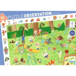 Puzzle Observación El jardín de los amiguitos · Djeco