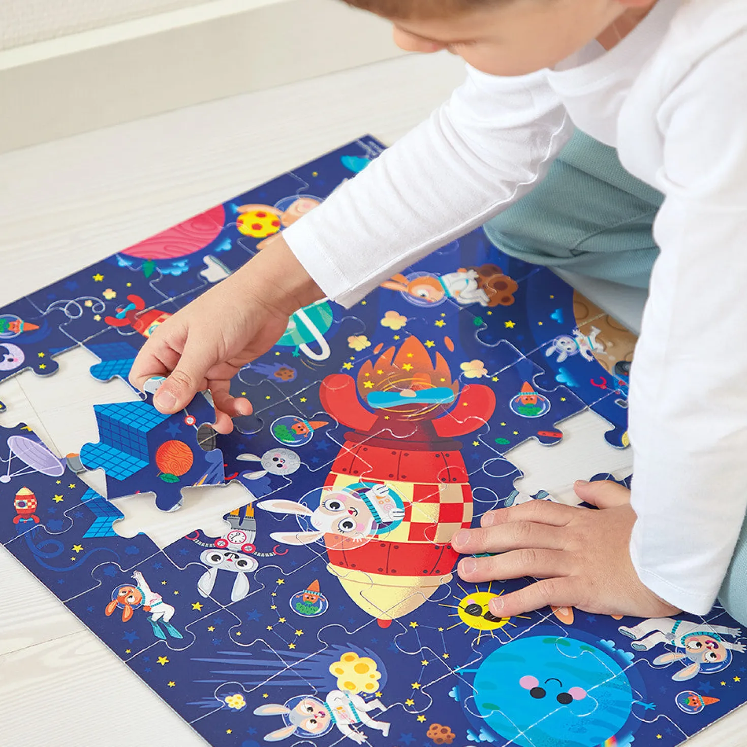 Puzzle 54 piezas - Cohete · Janod