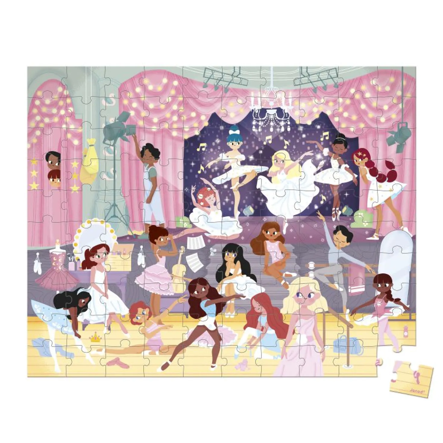 Puzzle 100 piezas - Las Bailarinas · Janod