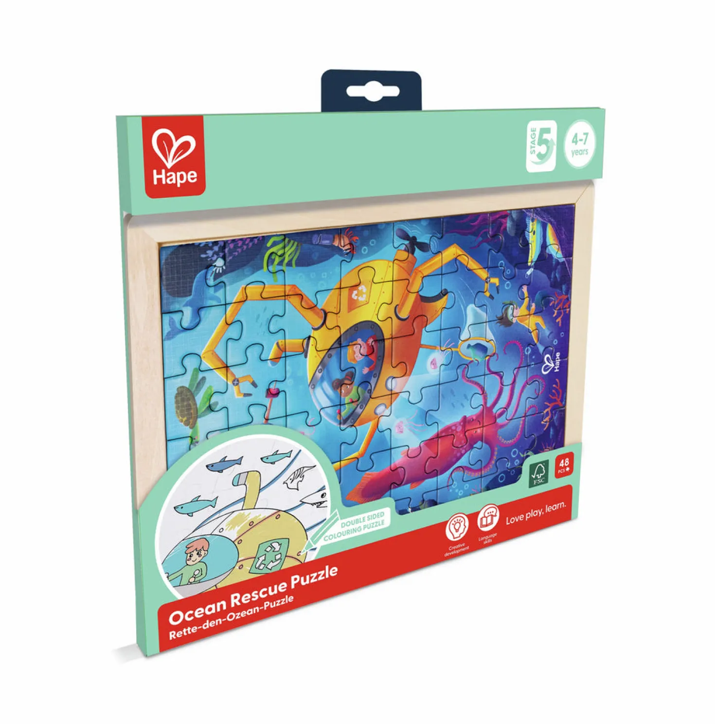 Puzzle rescate del océano · Hape